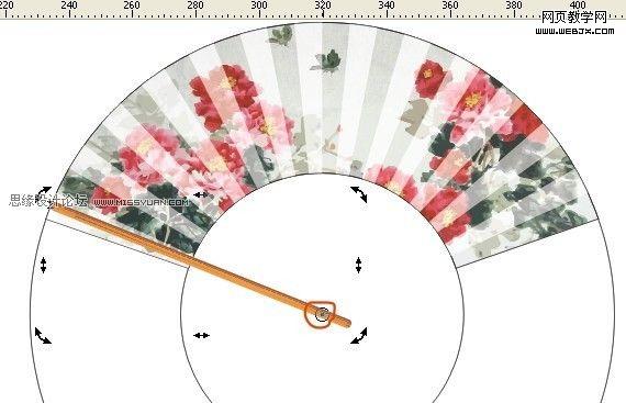 CorelDRAW教程:绘制逼真的折扇_脚本之家
