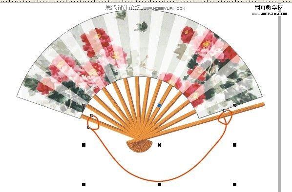 CorelDRAW教程:绘制逼真的折扇_脚本之家