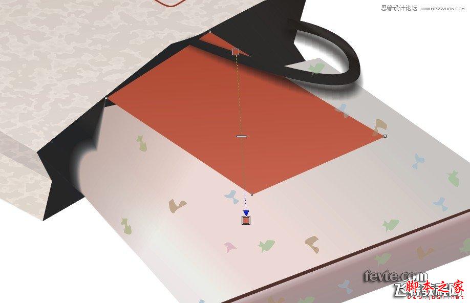 CorelDraw制作手提袋和礼品盒,脚本之家