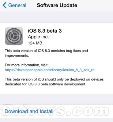 iOS 8.3公测!
