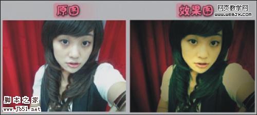 美图秀秀P图 个性十足复古美女照片-www.jb51.net