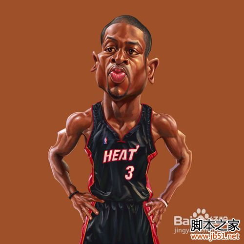 PS鼠绘非常有质感的球星漫画