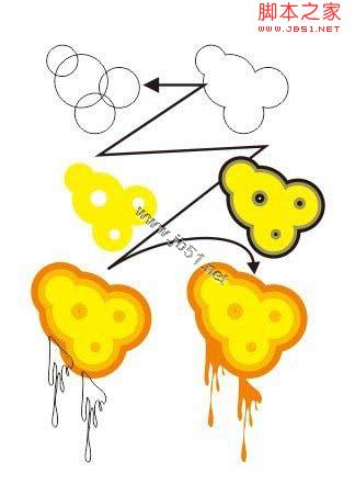 Coreldraw绘制带拖影效果的立体五角星