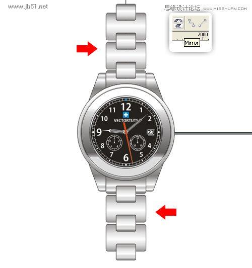 CorelDraw绘制超真实的手表教程,PS教程,思缘教程网