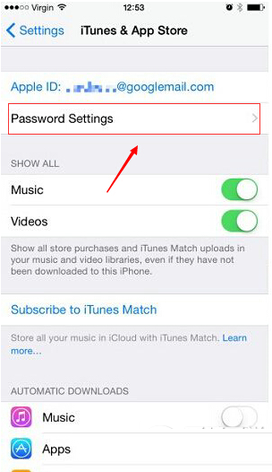 ios8.3商店下载app不输密码设置教程