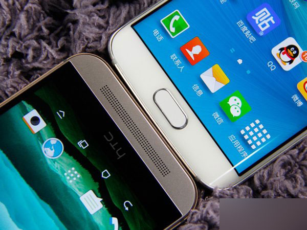 三星S6 Edge和HTC One M9对比图赏