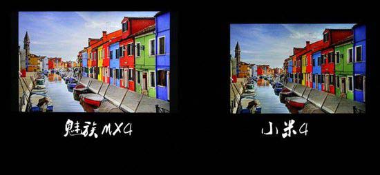 魅族mx4和小米4屏幕对比