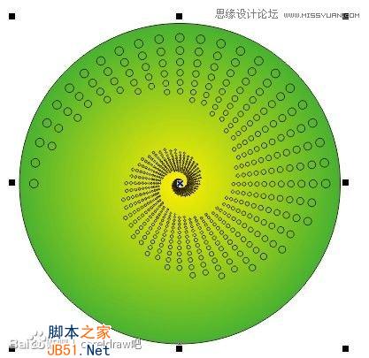 CorelDraw制作漂亮圆点螺旋状效果