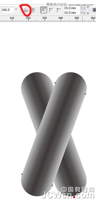 CorelDraw绘制立体效果的弹簧教程,