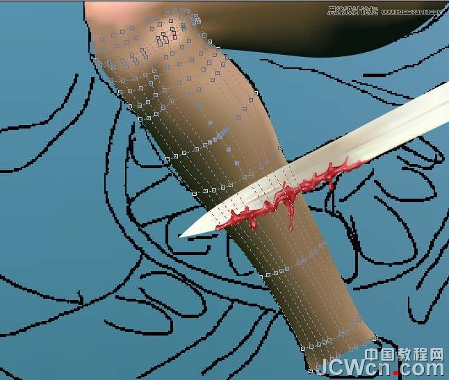 CorelDRAW巧用网格工具绘制恶魔谷插画,