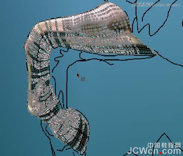 CorelDRAW巧用网格工具绘制恶魔谷插画,