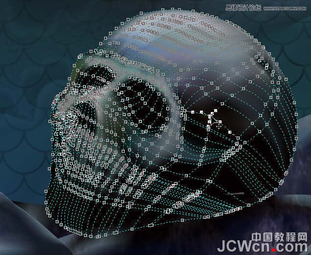 CorelDRAW巧用网格工具绘制恶魔谷插画,