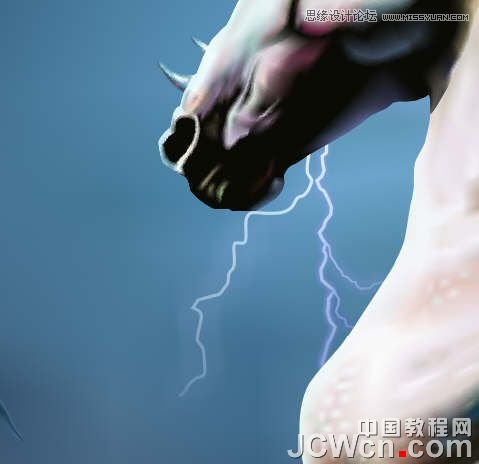 CorelDRAW巧用网格工具绘制恶魔谷插画,