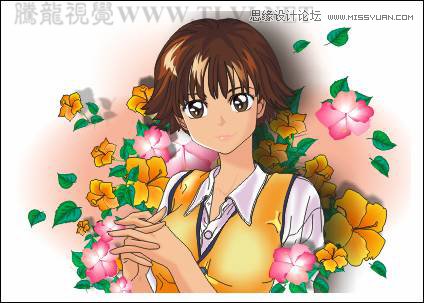 CorelDRAW绘制时尚风格的美少女漫画,破洛洛