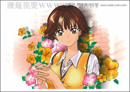 CorelDRAW绘制时尚风格的美少女漫画,破洛洛