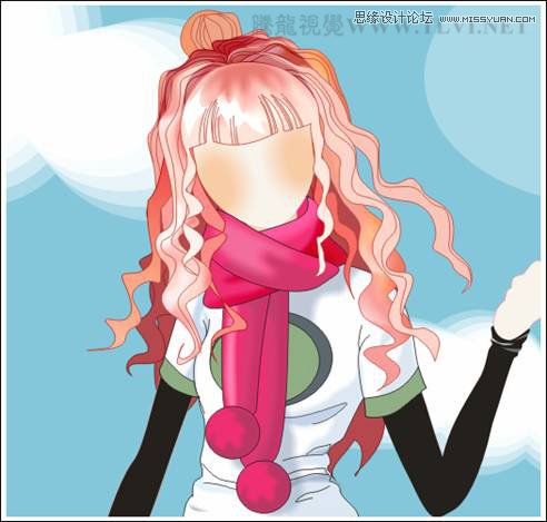 CorelDRAW绘制卡通风格的时尚美女教程,破洛洛