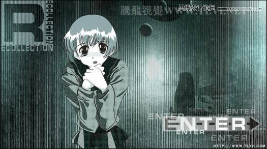 CorelDRAW绘制单色风格的恐怖场景教程,破洛洛