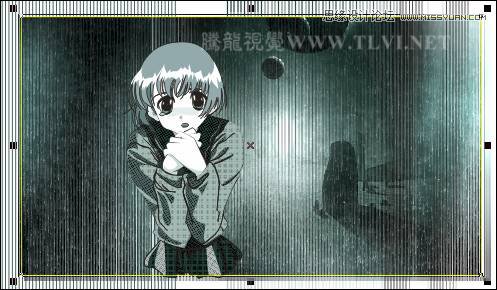 CorelDRAW绘制单色风格的恐怖场景教程,破洛洛