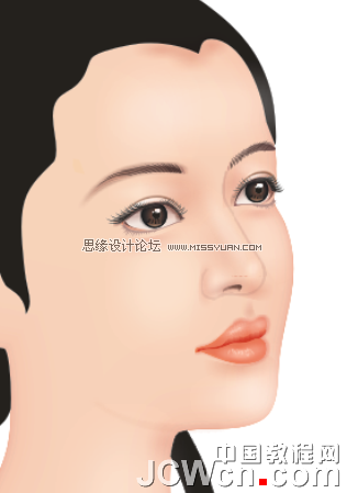 CorelDRAW鼠绘教程：绘制著名词人李清照,破洛洛