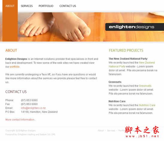 CSS实例教程：十步学会用CSS建站 脚本之家