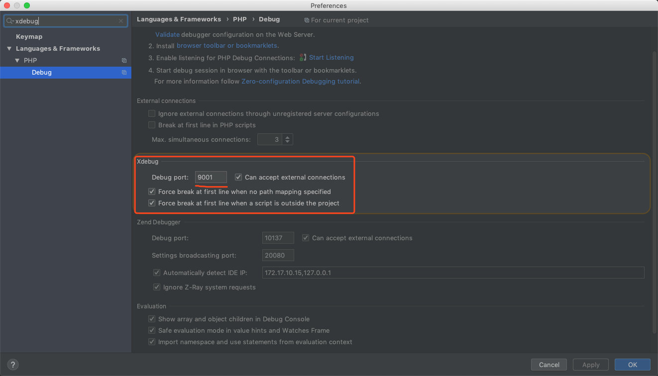 IDEA-PHP-XDebug