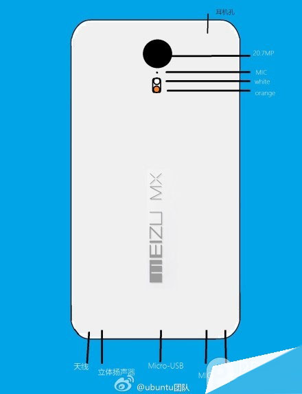 魅族MX4后盖设计图首曝光！更多详细配置参数可知晓