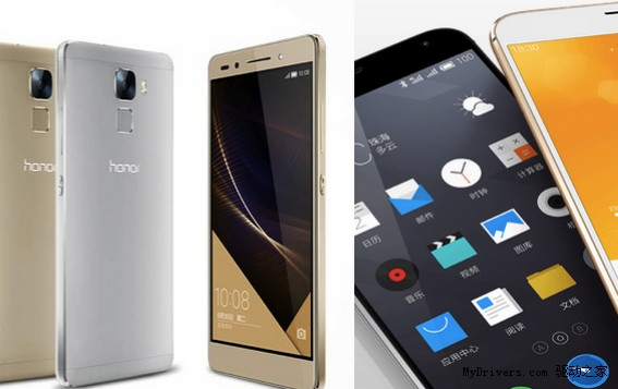 1799vs1999：魅族MX5/荣耀7跑分PK：很意外！