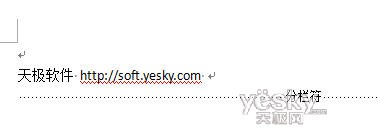 在Word2007文档中插入和删除分隔符