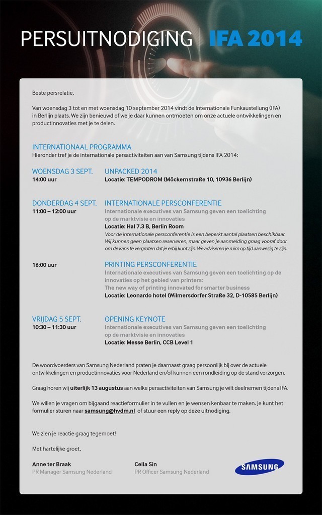 9月3号柏林见 三星Note 4发布时间确定 