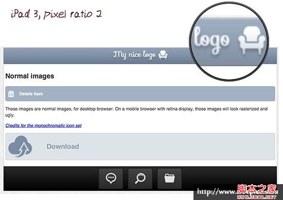 移动Web上CSS为Retian屏幕替换图片