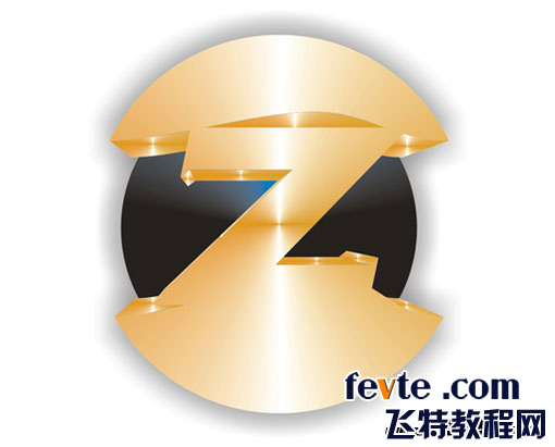 CDR绘制金属质感标志 脚本之家 CDR实例教程