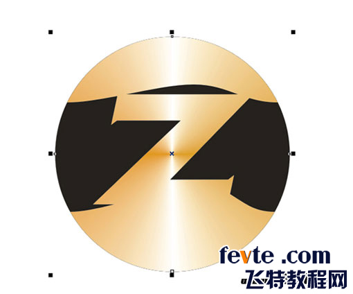 CDR绘制金属质感标志 脚本之家 CDR实例教程