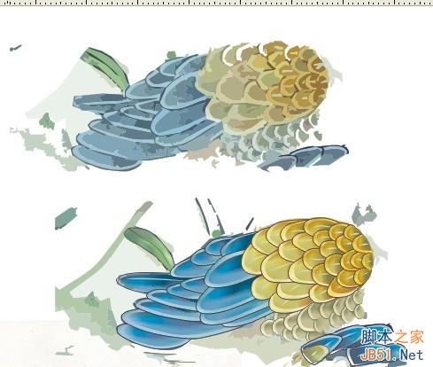 CDR临摹国画教程 脚本之家 CDR实例教程