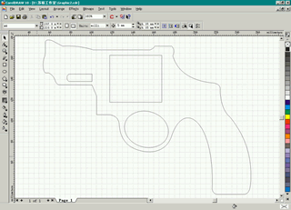 CDR绘制左轮手枪实例教程 脚本之家 CDR实例教程