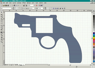 CDR绘制左轮手枪实例教程 脚本之家 CDR实例教程