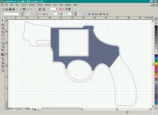 CDR绘制左轮手枪实例教程 脚本之家 CDR实例教程