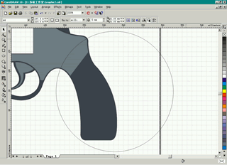 CDR绘制左轮手枪实例教程 脚本之家 CDR实例教程