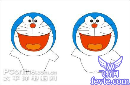 CDR教程：用CDR绘制可爱的叮当 脚本之家 CorelDraw实例教程