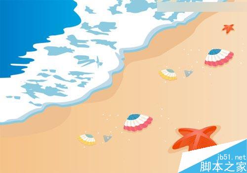 CorelDraw绘制时尚的夏天海边风景教程,PS教程,思缘教程网