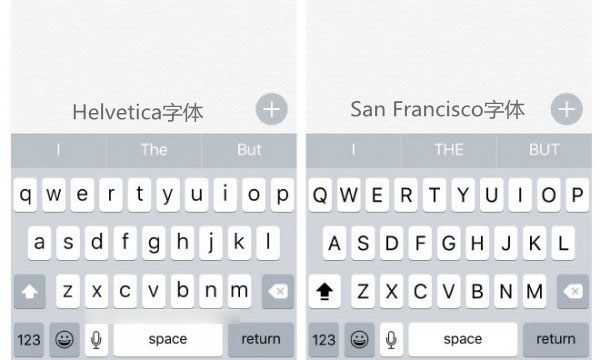 iOS9和iOS8字体对比 iOS9新字体和iOS8对比