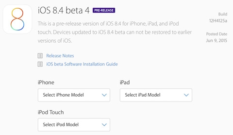 iOS8.4 Beta 4正式推送 修复bug为主