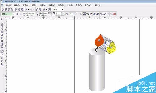怎么用coreldraw做蜡烛