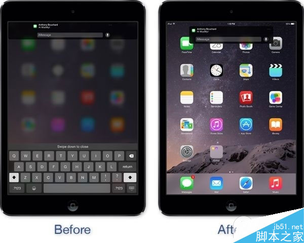 iPad越狱后安装插件推荐:为iPad换个通知横幅显示方式吧 iPad越狱后安装插件推荐:为iPad换个通知横幅显示方式吧