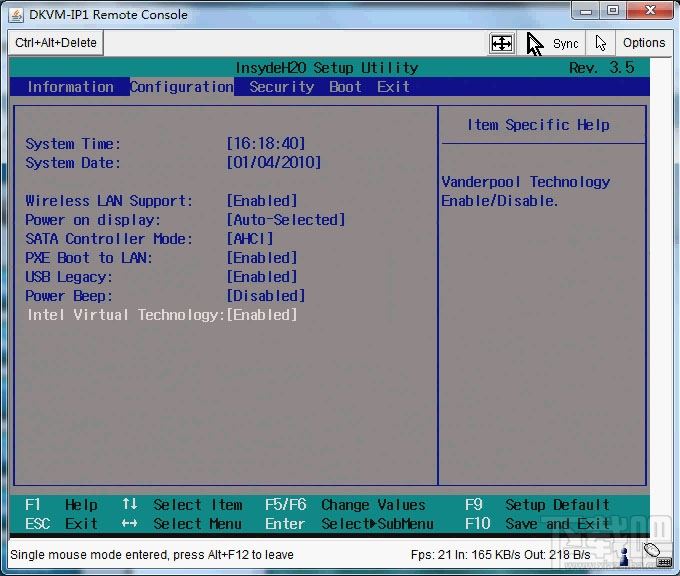 Intel Virtual Technology BIOS设置 Intel Virtual Technology BIOS设置