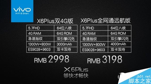 4G运存/极速指纹/闪充 畅快vivo X6发布 