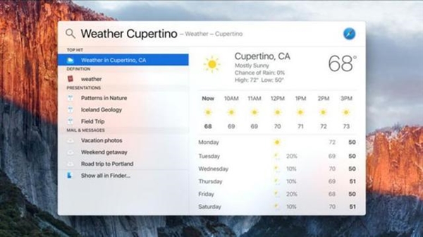 OS X 10.11对比Win10:互相抄袭