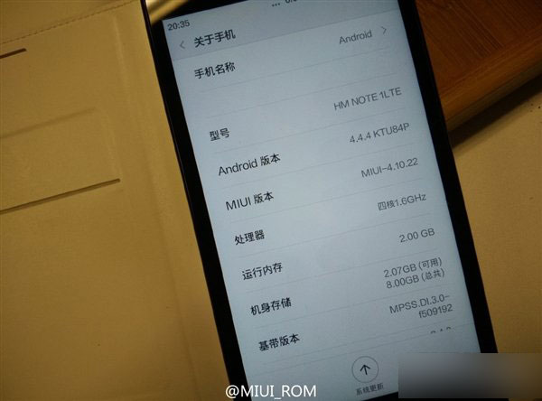 看 红米Note也有MIUI 6了