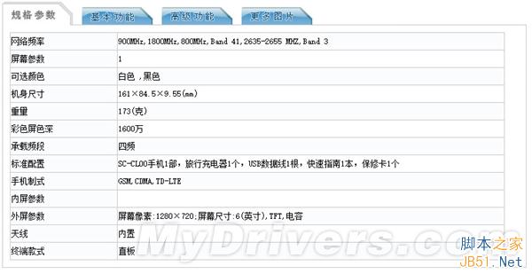 华为6寸巨屏机曝光:电信双4G