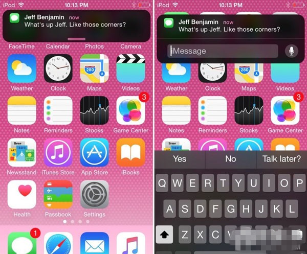 iOS8.4越狱插件 让通知中心横幅瘦身变圆角设计 iOS8.4越狱插件 让通知中心横幅瘦身变圆角设计