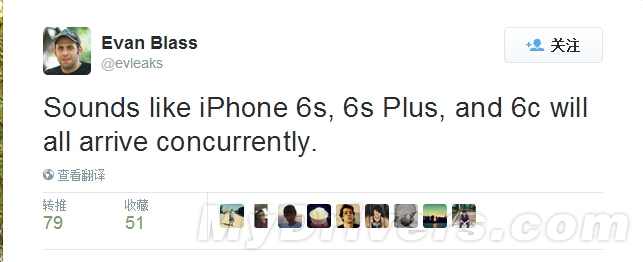 iPhone 6C、6S、6S Plus齐曝光！一同发布